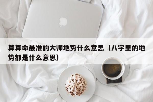 算算命最准的大师地势什么意思（八字里的地势都是什么意思）